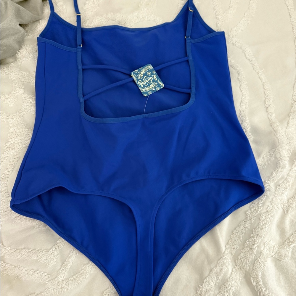 Free People Royal Blue Spaghetti Strap Bodysuit - Picture 11 of 14